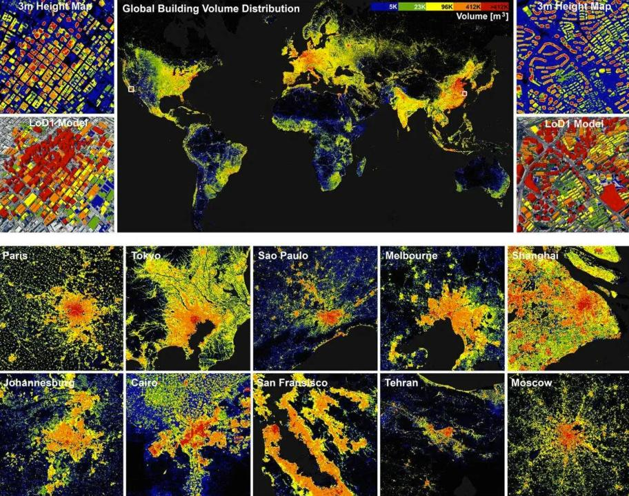 Bản đồ 3D khổng lồ mô phỏng 2,75 tỷ tòa nhà trên toàn thế giới